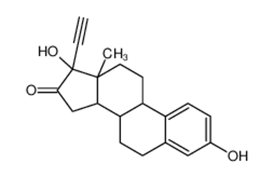 Picture of (8R,9S,13S,14S,17R)-17-ethynyl-3,17-dihydroxy-13-methyl-6,7,8,9,11,12,14,15-octahydrocyclopenta[a]phenanthren-16-one
