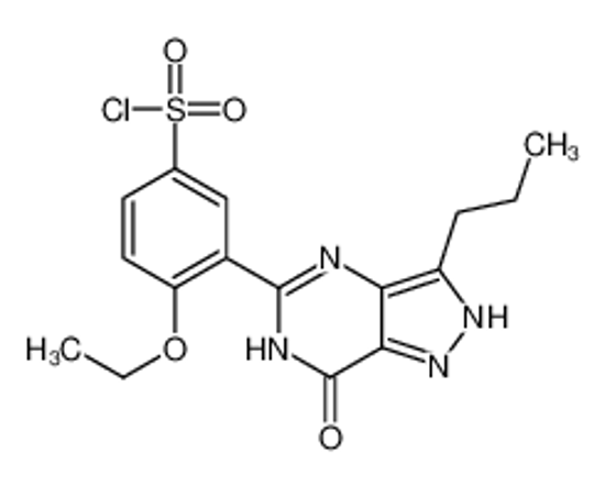 Picture of 4-ethoxy-3-(7-oxo-3-propyl-2,4-dihydropyrazolo[4,3-d]pyrimidin-5-yl)benzenesulfonyl chloride