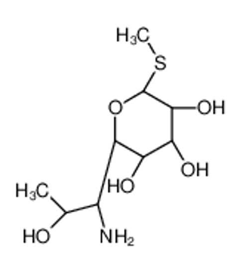 Picture of (2R,3R,4S,5R,6R)-2-[(1R,2R)-1-amino-2-hydroxypropyl]-6-methylsulfanyloxane-3,4,5-triol