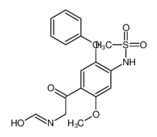 Picture of N-[2-[4-(methanesulfonamido)-2-methoxy-5-phenoxyphenyl]-2-oxoethyl]formamide