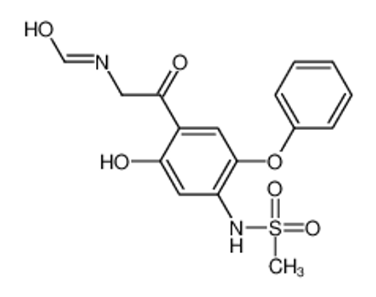 Picture of N-[2-[2-hydroxy-4-(methanesulfonamido)-5-phenoxyphenyl]-2-oxoethyl]formamide