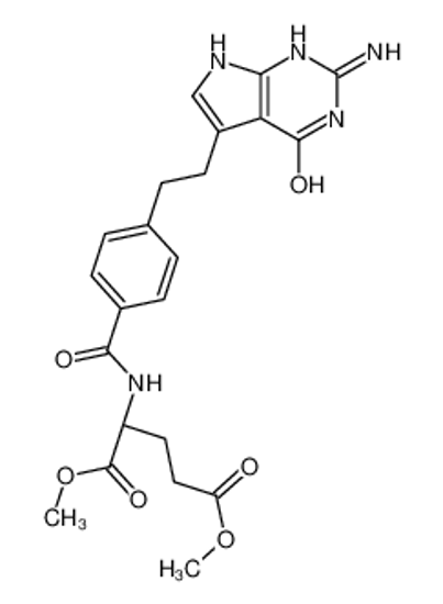 Изображение dimethyl (2R)-2-[[4-[2-(2-amino-4-oxo-1,7-dihydropyrrolo[2,3-d]pyrimidin-5-yl)ethyl]benzoyl]amino]pentanedioate