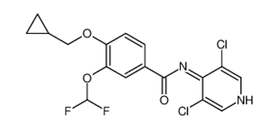 Picture of 4-(cyclopropylmethoxy)-N-(3,5-dichloropyridin-4-yl)-3-(difluoromethoxy)benzamide