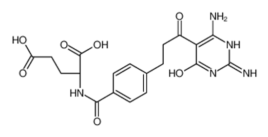 Picture of (2R)-2-[[4-[3-(2,6-diamino-4-oxo-1H-pyrimidin-5-yl)-3-oxopropyl]benzoyl]amino]pentanedioic acid