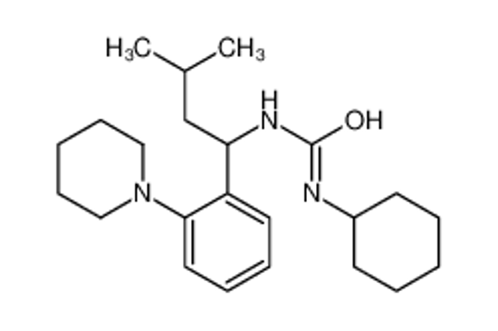 Picture of 1-cyclohexyl-3-[3-methyl-1-(2-piperidin-1-ylphenyl)butyl]urea