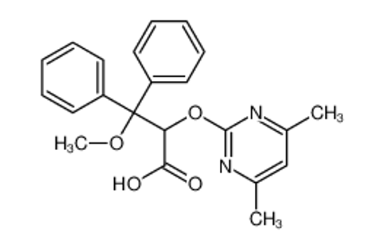Picture of 2-(4,6-dimethylpyrimidin-2-yl)oxy-3-methoxy-3,3-diphenylpropanoic acid