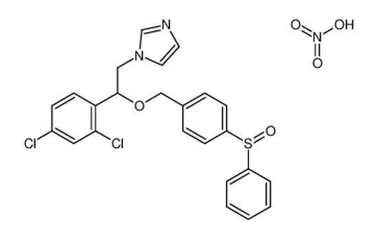 Picture of 1-[2-[[4-(benzenesulfinyl)phenyl]methoxy]-2-(2,4-dichlorophenyl)ethyl]imidazole,nitric acid