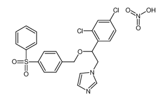 Picture of 1-[2-[[4-(benzenesulfonyl)phenyl]methoxy]-2-(2,4-dichlorophenyl)ethyl]imidazole,nitric acid