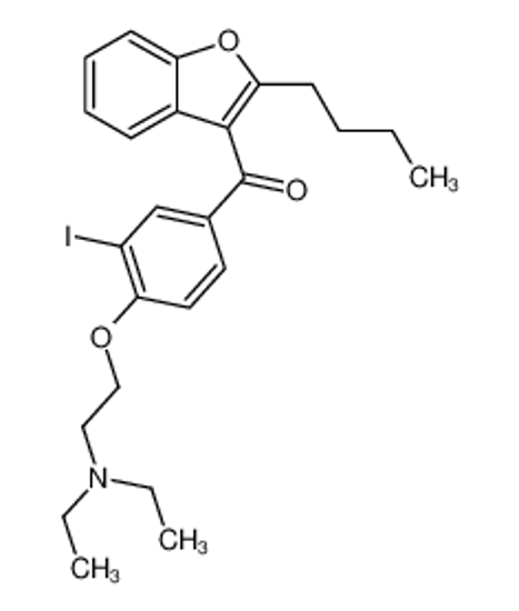 Picture of (2-butyl-1-benzofuran-3-yl)-[4-[2-(diethylamino)ethoxy]-3-iodophenyl]methanone