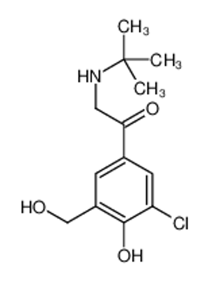 Picture of 2-(tert-butylamino)-1-[3-chloro-4-hydroxy-5-(hydroxymethyl)phenyl]ethanone