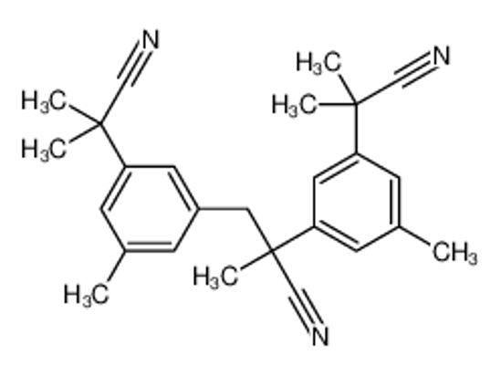 Picture of 2,3-bis[3-(2-cyanopropan-2-yl)-5-methylphenyl]-2-methylpropanenitrile