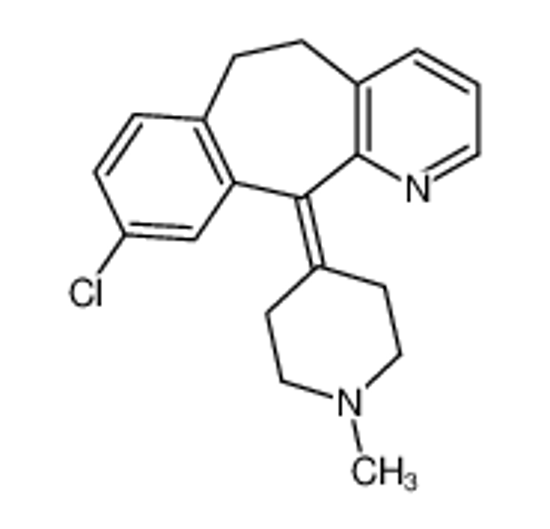 Picture of 9-chloro-11-(1-methylpiperidin-4-ylidene)-5,6-dihydrobenzo[1,2]cyclohepta[2,4-b]pyridine