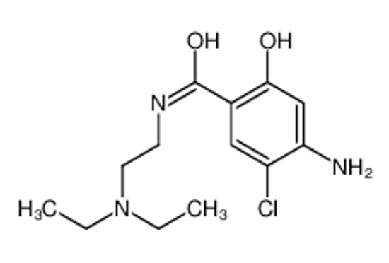 Picture of 4-amino-5-chloro-N-[2-(diethylamino)ethyl]-2-hydroxybenzamide