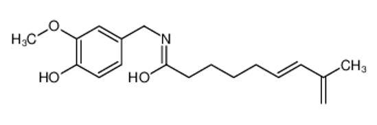 Picture of (6E)-N-[(4-hydroxy-3-methoxyphenyl)methyl]-8-methylnona-6,8-dienamide