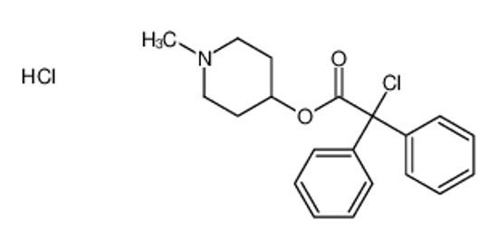 Picture of (1-methylpiperidin-4-yl) 2-chloro-2,2-diphenylacetate,hydrochloride