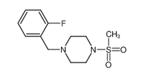 Picture of 1-[(2-fluorophenyl)methyl]-4-methylsulfonylpiperazine
