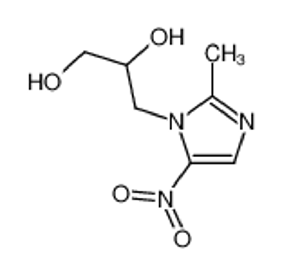 Picture of 3-(2-methyl-5-nitroimidazol-1-yl)propane-1,2-diol