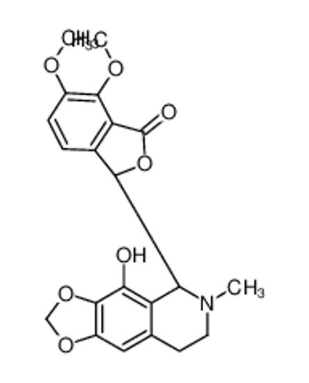 Picture of (3S)-3-[(5R)-4-hydroxy-6-methyl-7,8-dihydro-5H-[1,3]dioxolo[4,5-g]isoquinolin-5-yl]-6,7-dimethoxy-3H-2-benzofuran-1-one
