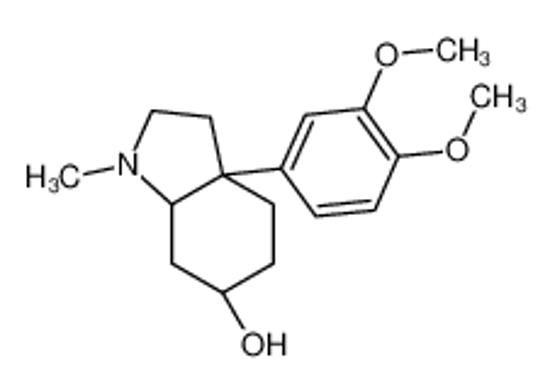 Picture of (3aS,6R,7aS)-3a-(3,4-dimethoxyphenyl)-1-methyl-3,4,5,6,7,7a-hexahydro-2H-indol-6-ol