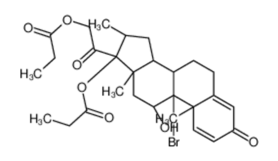 Picture of [2-[(8S,9R,10S,11S,13S,14S,16S,17R)-9-bromo-11-hydroxy-10,13,16-trimethyl-3-oxo-17-propanoyloxy-6,7,8,11,12,14,15,16-octahydrocyclopenta[a]phenanthren-17-yl]-2-oxoethyl] propanoate