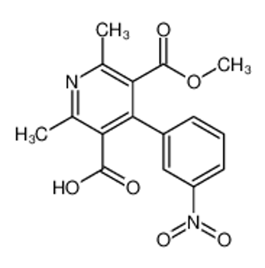 Picture of 5-methoxycarbonyl-2,6-dimethyl-4-(3-nitrophenyl)pyridine-3-carboxylic acid