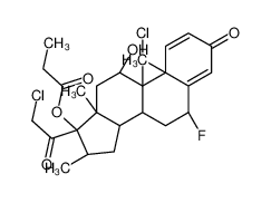 Изображение [(6S,8S,9R,10S,11S,13S,14S,16S,17R)-9-chloro-17-(2-chloroacetyl)-6-fluoro-11-hydroxy-10,13,16-trimethyl-3-oxo-6,7,8,11,12,14,15,16-octahydrocyclopenta[a]phenanthren-17-yl] propanoate