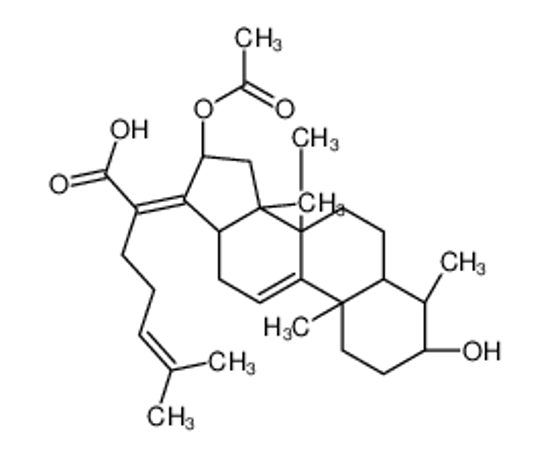Picture of (2Z)-2-[(3R,4S,5S,8R,10S,13R,14S,16R)-16-acetyloxy-3-hydroxy-4,8,10,14-tetramethyl-2,3,4,5,6,7,12,13,15,16-decahydro-1H-cyclopenta[a]phenanthren-17-ylidene]-6-methylhept-5-enoic acid