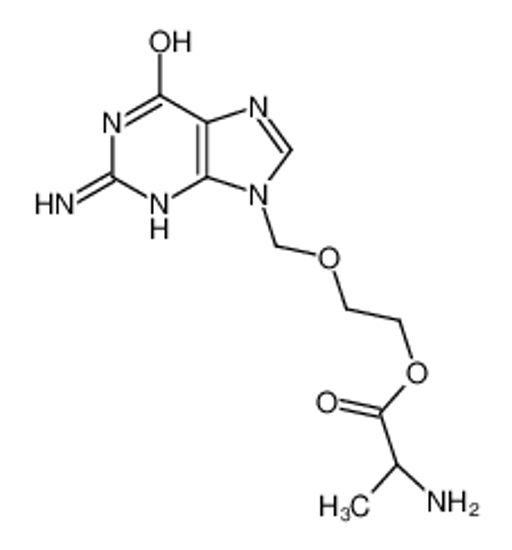 Picture of 2-[(2-amino-6-oxo-3H-purin-9-yl)methoxy]ethyl (2S)-2-aminopropanoate