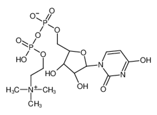 Изображение [[(2R,3R,5R)-5-(2,4-dioxopyrimidin-1-yl)-3,4-dihydroxyoxolan-2-yl]methoxy-hydroxyphosphoryl] 2-(trimethylazaniumyl)ethyl phosphate