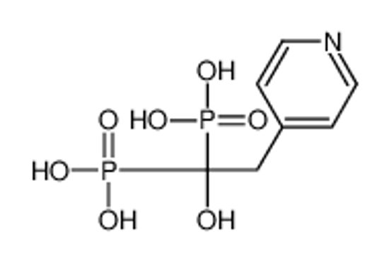 Picture of (1-hydroxy-1-phosphono-2-pyridin-4-ylethyl)phosphonic acid