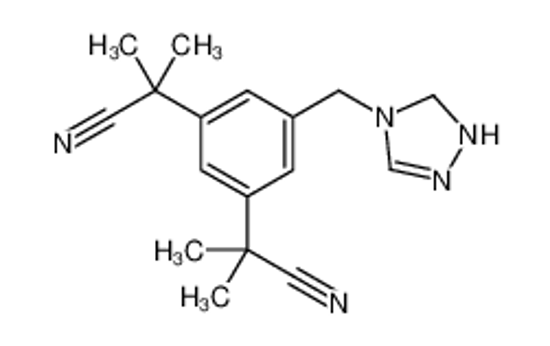 Picture of 2-[3-(2-cyanopropan-2-yl)-5-(1,5-dihydro-1,2,4-triazol-4-ylmethyl)phenyl]-2-methylpropanenitrile