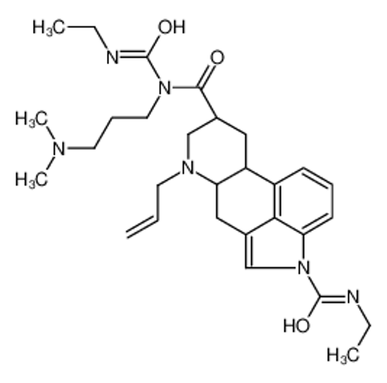 Picture of (6aR,9R,10aR)-9-N-[3-(dimethylamino)propyl]-4-N-ethyl-9-N-(ethylcarbamoyl)-7-prop-2-enyl-6,6a,8,9,10,10a-hexahydroindolo[4,3-fg]quinoline-4,9-dicarboxamide