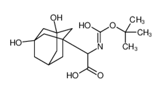 Picture of (2S)-2-[(3R,5S)-3,5-dihydroxy-1-adamantyl]-2-[(2-methylpropan-2-yl)oxycarbonylamino]acetic acid