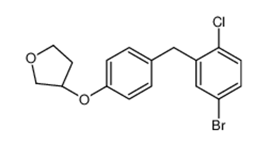 Picture of (3S)-3-[4-[(5-bromo-2-chlorophenyl)methyl]phenoxy]oxolane