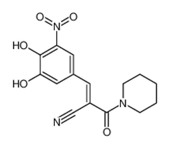 Picture of (E)-3-(3,4-dihydroxy-5-nitrophenyl)-2-(piperidine-1-carbonyl)prop-2-enenitrile