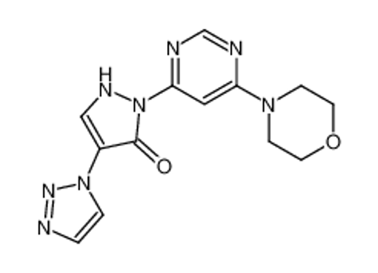 Picture of 2-(6-morpholin-4-ylpyrimidin-4-yl)-4-(triazol-1-yl)-1H-pyrazol-3-one