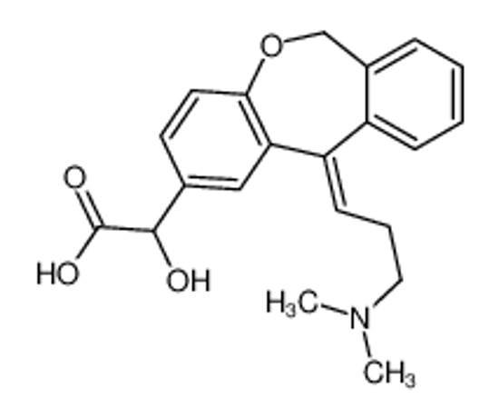 Picture of 2-[(11Z)-11-[3-(dimethylamino)propylidene]-6H-benzo[c][1]benzoxepin-2-yl]-2-hydroxyacetic acid