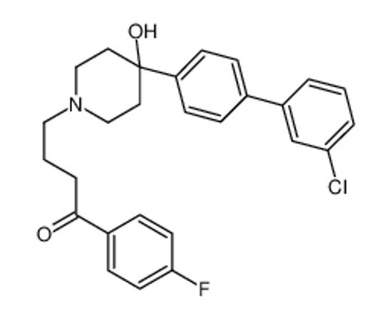 Picture of 4-[4-[4-(3-chlorophenyl)phenyl]-4-hydroxypiperidin-1-yl]-1-(4-fluorophenyl)butan-1-one