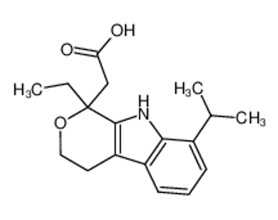 Picture of (1-ethyl-8-isopropyl-1,3,4,9-tetrahydro-pyrano[3,4-b]indol-1-yl)-acetic acid