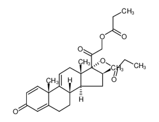 Изображение 17α,21-dihydroxy-16β-methylpregna-1,4,9(11)-triene-3,20-dione 17,21-dipropionate