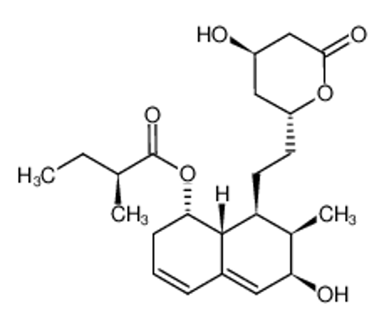 Picture of (S)-(1S,6R,7R,8S,8aR)-6-hydroxy-8-(2-((2R,4R)-4-hydroxy-6-oxotetrahydro-2H-pyran-2-yl)ethyl)-7-methyl-1,2,6,7,8,8a-hexahydronaphthalen-1-yl 2-methylbutanoate
