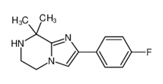 Picture of 2-(4-fluorophenyl)-8,8-dimethyl-5,6,7,8-tetrahydroimidazo[1,2-a]pyrazine