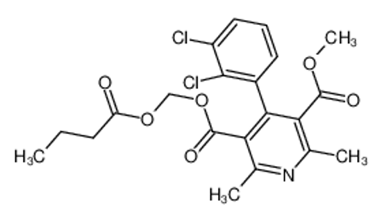Picture of 3-((butyryloxy)methyl) 5-methyl 4-(2,3-dichlorophenyl)-2,6-dimethylpyridine-3,5-dicarboxylate