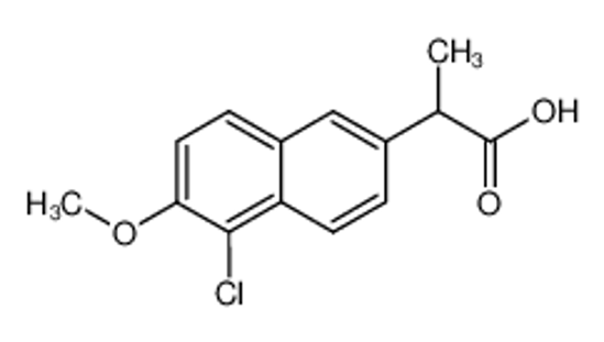 Picture of 2-(5'-chloro-6'-methoxy-2'-naphthyl)-propionic acid