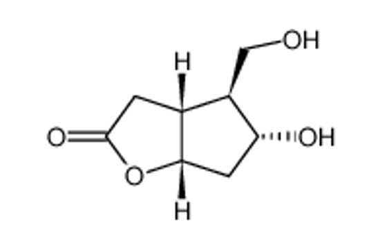 Picture of (+/-)-(3aα,4α,5β,6aα)-5-hydroxy-4-(hydroxymethyl)hexahydro-2H-cyclopenta<b>furan-2-one