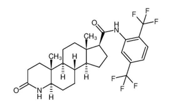 Picture of (5α,17β)-N-[2,5-bis(trifluoromethyl)-phenyl]-3-oxo-4-aza-5-androstane-17-carboxamide