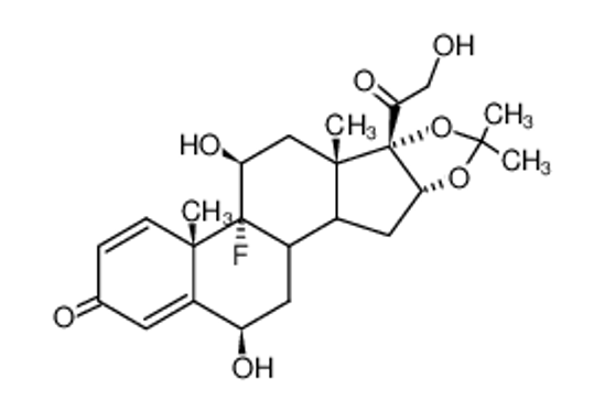 Изображение 9α-Fluor-6β,11β,21-trihydroxy-16α,17α-isopropylidendioxy-pregna-1,4-dien-3,20-dion