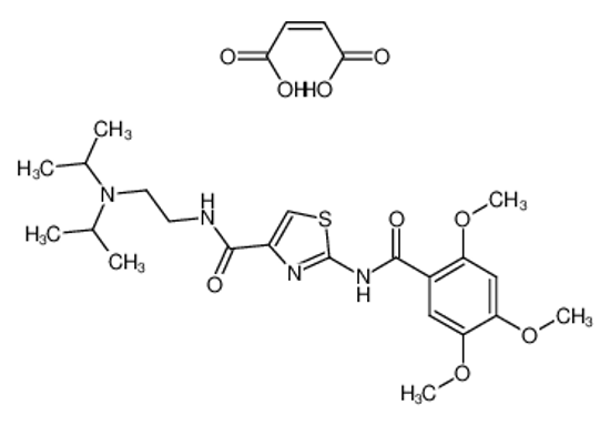 Picture of 2-[N-(2,4,5-Trimethoxybenzoyl)amino]-4-[(2-diisopropylaminoethyl)aminocarbonyl]-1,3-thiazole maleate