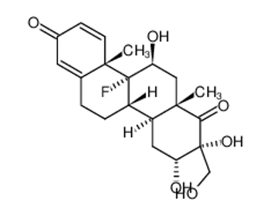 Picture of (11β,16α,17α)-9-fluoro-11,16,17-trihydroxy-17-(hydroxymethyl)-D-homoandrosta-1,4-diene-3,17a-dione