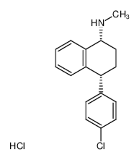 Picture of (1R,4R)-4-(4-chlorophenyl)-N-methyl-1,2,3,4-tetrahydronaphthalen-1-amine hydrochloride